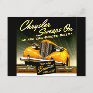 1938 kehrt Chrysler weiter Postkarte