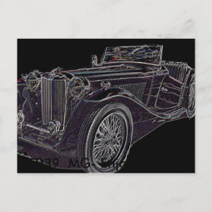 1939, 1939 MG - Genießen Sie die Fahrt Postkarte