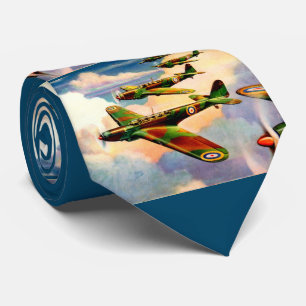 1939 britischer Fairey Junior Medium Bomber Druck Krawatte