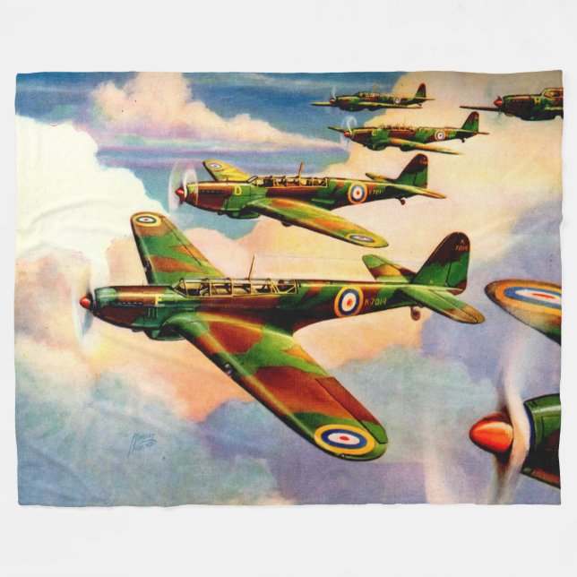 1939 British Fairey Junior Medium Bomber Fleecedecke (Vorderseite (Horizontal))