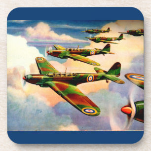 1939 British Fairey Junior Medium Bomber Getränkeuntersetzer