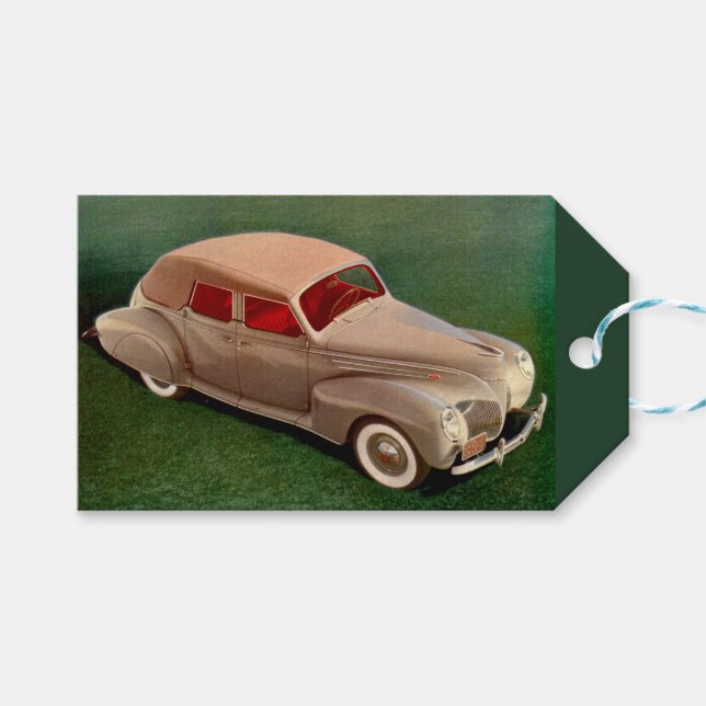 1939 Lincoln Zephyr Geschenkanhänger (Vorderseite (Horizontal))