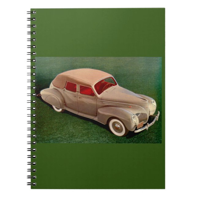 1939 Lincoln Zephyr Notizblock (Vorderseite)