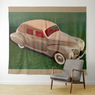 1939 Lincoln Zephyr Wandteppich