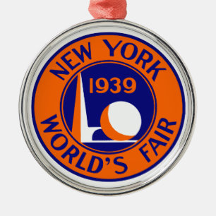 1939 New York World's Fair Ornament Aus Metall