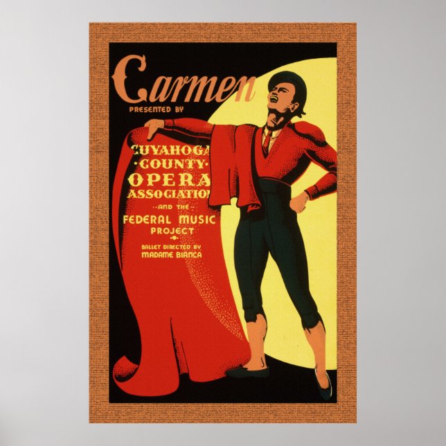 1939 Opéra : Carmen 36 x 24 Poster (Devant)