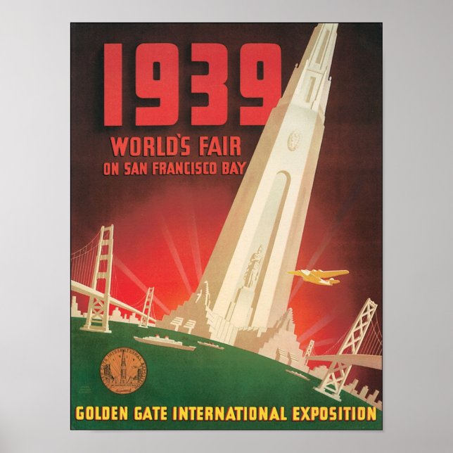 1939 Weltmesse San Francisco Bay Poster (Vorne)