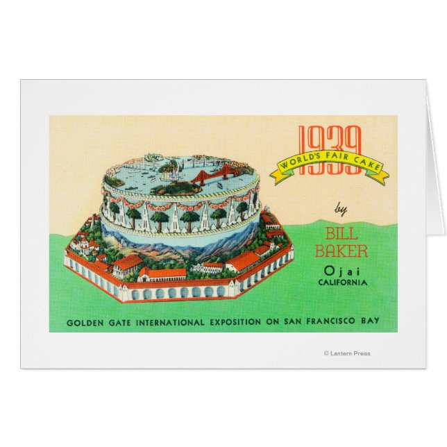 1939 World Fair Cake von Bill Baker in Ojai (Vorderseite (Horizontal))
