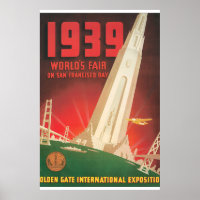 1939 World's Fair San Francisco Travel Poster