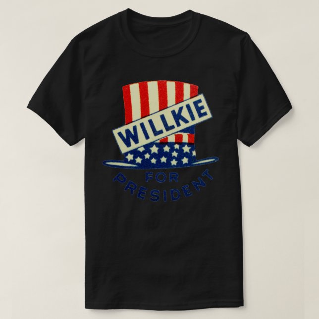 1940 Willkie für den Präsidenten T-Shirt (Design vorne)