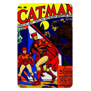 1940er Cat-Man Comics Magnet