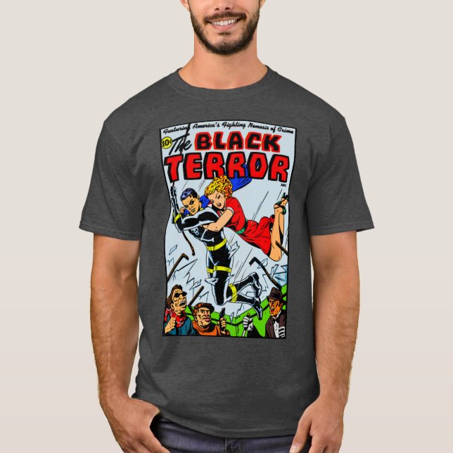 1940er Jahre Der Schwarze Terror-T - Shirt (Vorderseite)