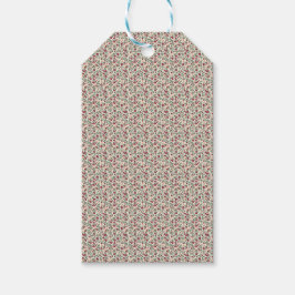 1940er Jahre Utility Floral Sprig Muster Geschenkanhänger