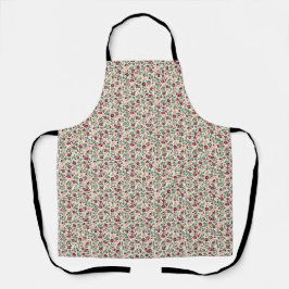 1940er Jahre Utility Floral Sprig Muster Schürze