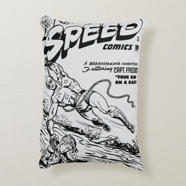1940er SPEED Comics Kissen (Rückseite(Vertikal))