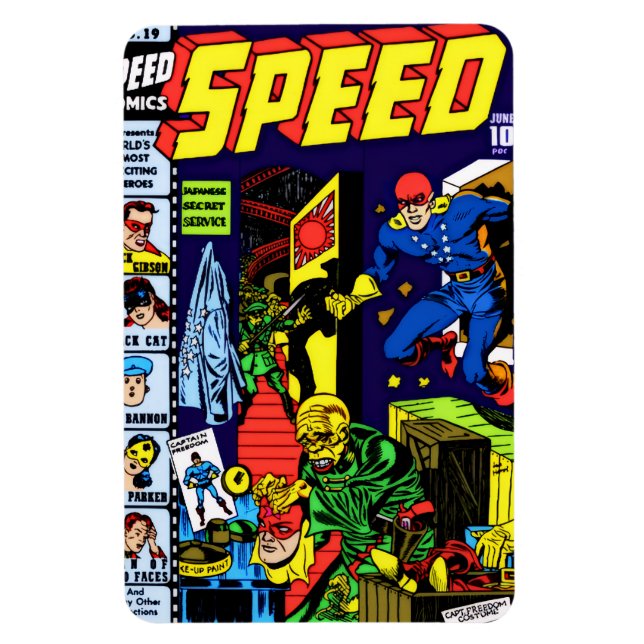 1940er SPEED Comics Magnet  (Vertikal)