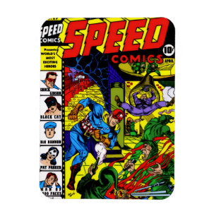 1940er SPEED Comics Magnet