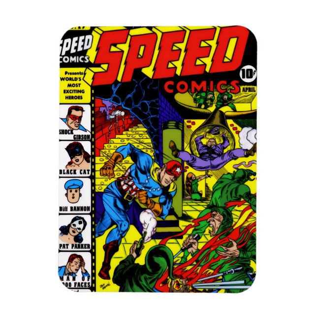 1940er SPEED Comics Magnet  (Vertikal)
