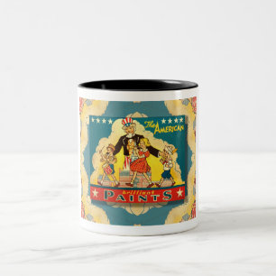 1940er UNCLE SAM PAINT TIN Coffee Tasse
