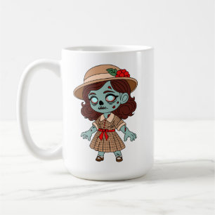 1940er Zombie Mädchen Kaffeetasse