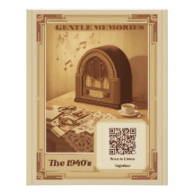 1940s Memory Care Music Poster Dementia Alzheimers