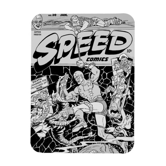 1940's SPEED Comics Flexible Magnet (Vertical)