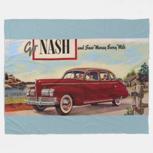 1941 Nash-Automobilanzeige Fleecedecke