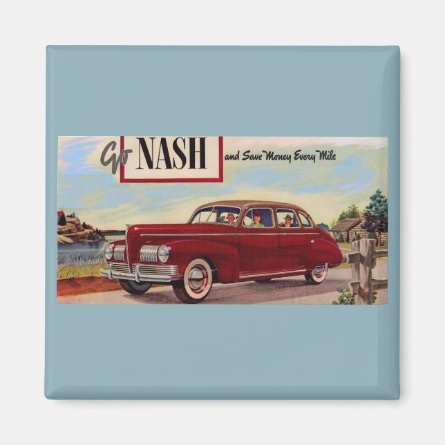 1941 Nash-Automobilanzeige Magnet (Vorne)