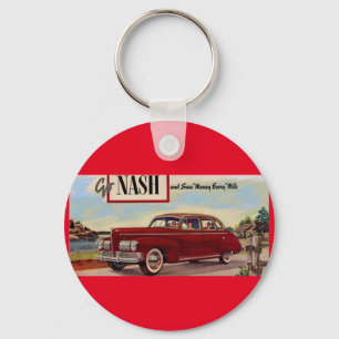 1941 Nash-Automobilanzeige Schlüsselanhänger