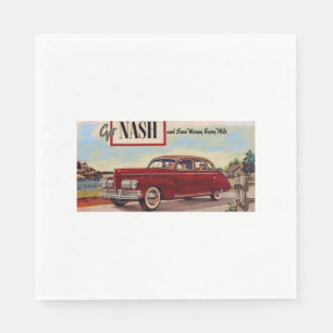 1941 Nash-Automobilanzeige Serviette