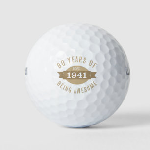 1941 Phantastischer sonniger 80. Geburtstag Golfball