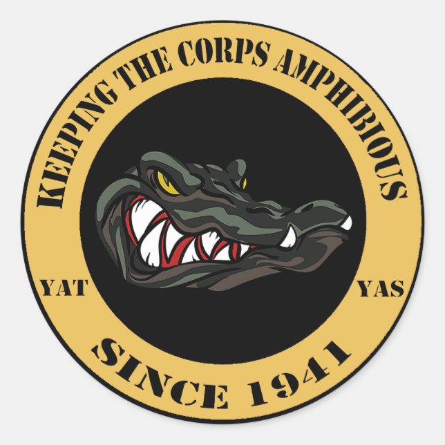 1941 TAN RUNDER AUFKLEBER (Vorderseite)