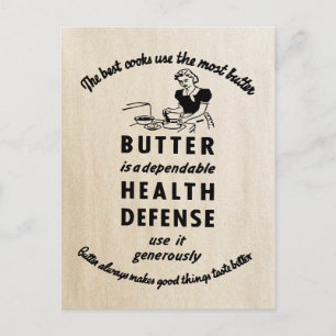 1941 Vintage Butter Postkarte