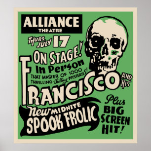 1941 Vintager Francisco Spook Show Poster