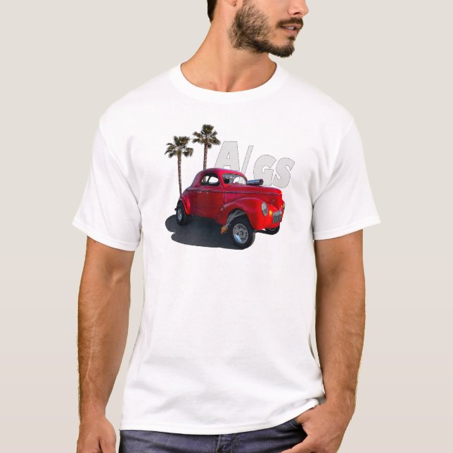 1941 Willys Coupe Gasser A/GS T-Shirt (Vorderseite)