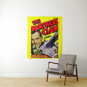 1942 Das Claw-Filmplakat des Panther Wandteppich