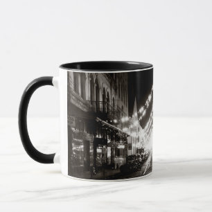1942 Honolulus Fort Street bei Nacht Tasse