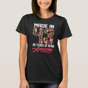 1943 geboren Mädchen für Männer Frauen in Flo T-Shirt