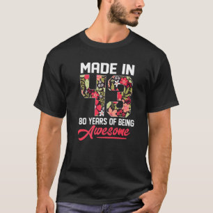 1943 geboren Mädchen für Männer Frauen in Flo T-Shirt