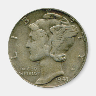 1943 US Mercure dime aimant obverse