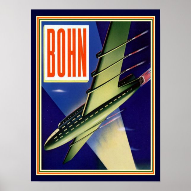 1944 Bohn Retro Futuristische Werbung 12 x 16 Poster (Vorne)