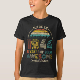 1944 geboren 81 Jahre großartig Vintage 81. B T-Shirt