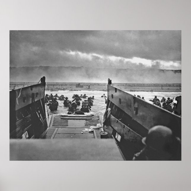 1944 Invasion von Normandy Beach Poster (Vorne)