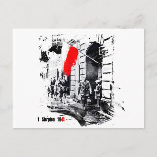 1944 Warschauer Aufruhr für Polen Postkarte