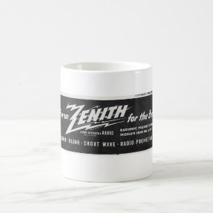 1944 ZENITH LOGO UND ANZEIGE KAFFEETASSE