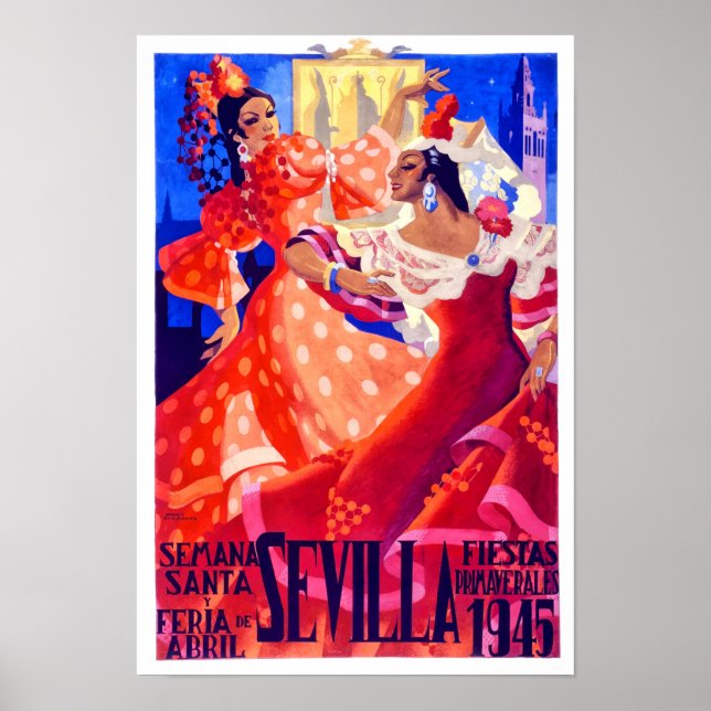 1945 Feria de Sevilla Poster (Vorne)