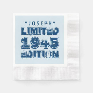 1945 oder Any Year Birthday Limited Edition 70th V Serviette