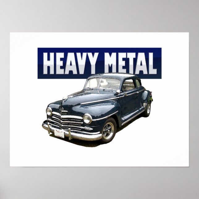 1946 Plymouth Coupe gerahmt drucken Poster (Vorne)