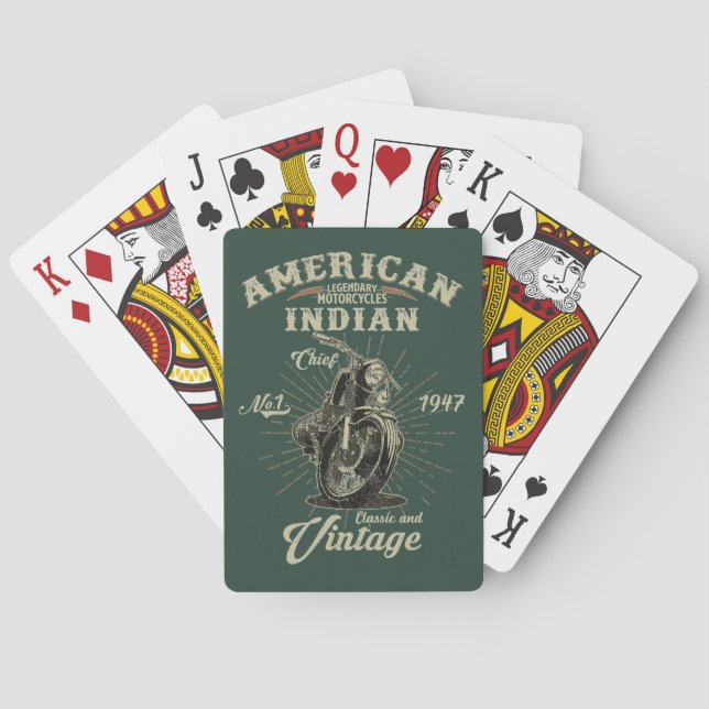 1947 Iron Legend – The Spirit of Indian Spielkarten (Rückseite)