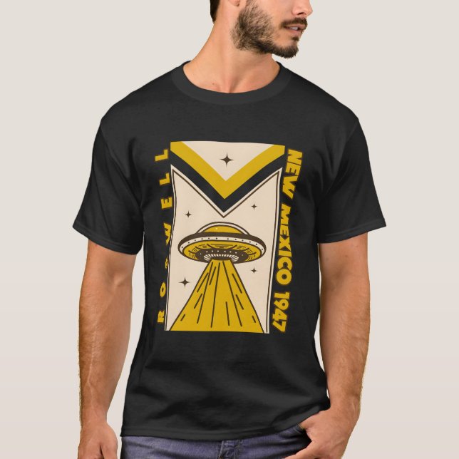1947 Roswell New Mexico Ufo Nerd Geek T-Shirt (Vorderseite)